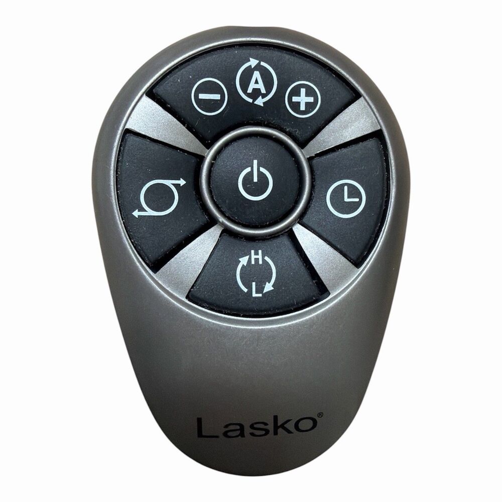 Genuine OEM LASKO Remote Control For Oscillating Tower Fan  5-Button  SILVER